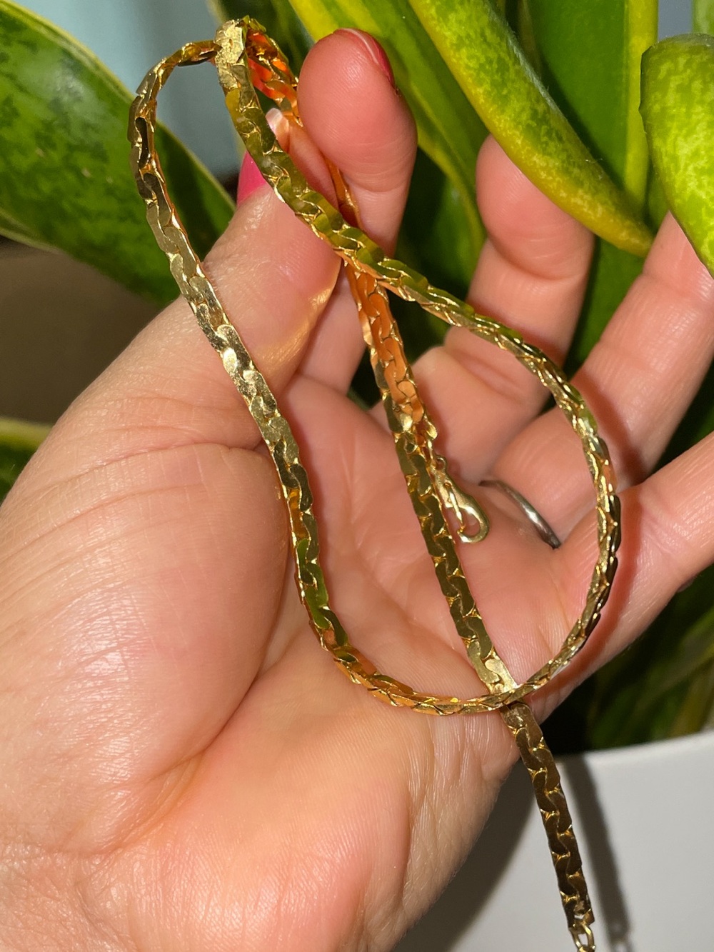 14k gold GP stamped Elegant Gold Necklace